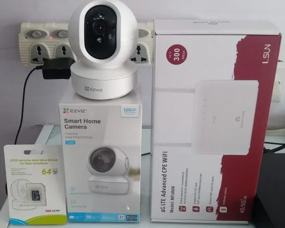 EZVIZ Wi-Fi camera items for installation